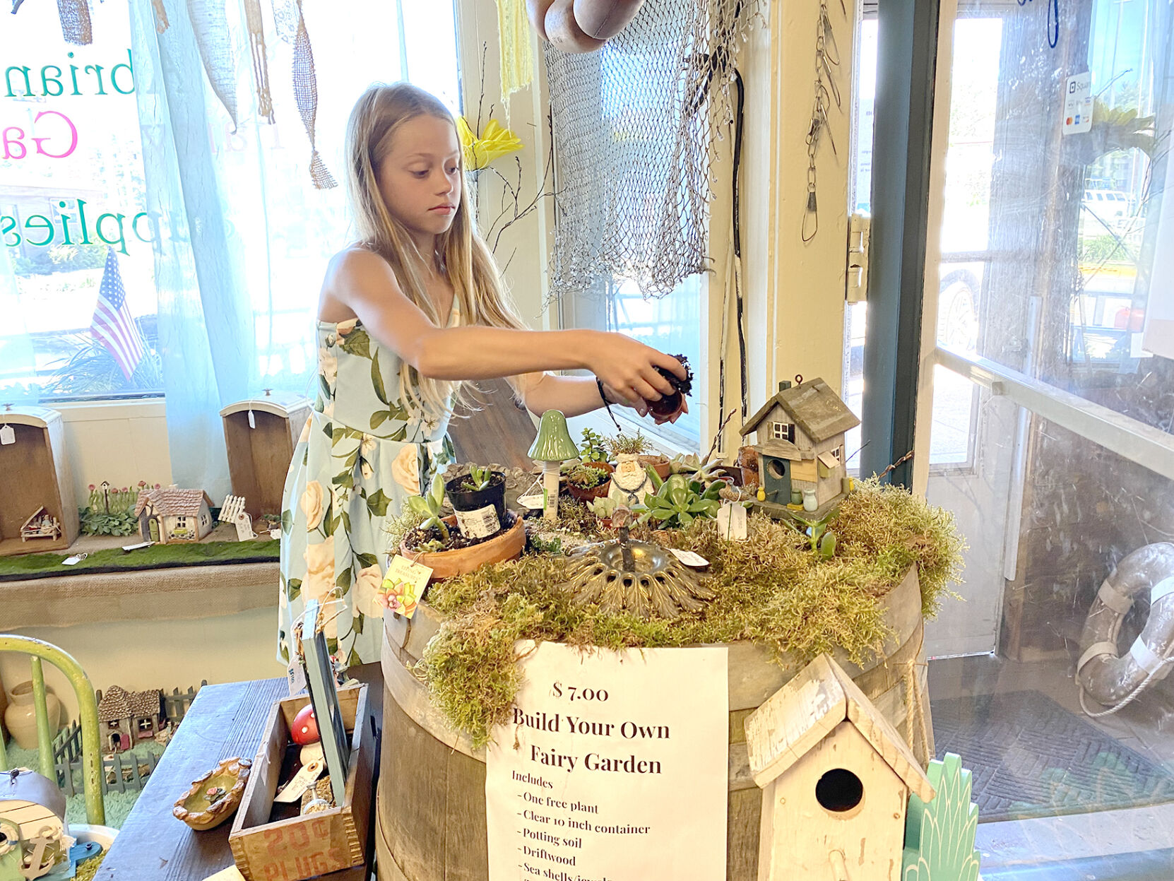 Abriana explains how to make a fairy garden